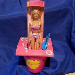 Barbie Beach Fun Doll with Pink and Blue Accents